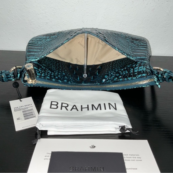 Brahmin BLUE PATINA MELBOURNE W/Front & Back Eye NWT - Picture 6 of 8